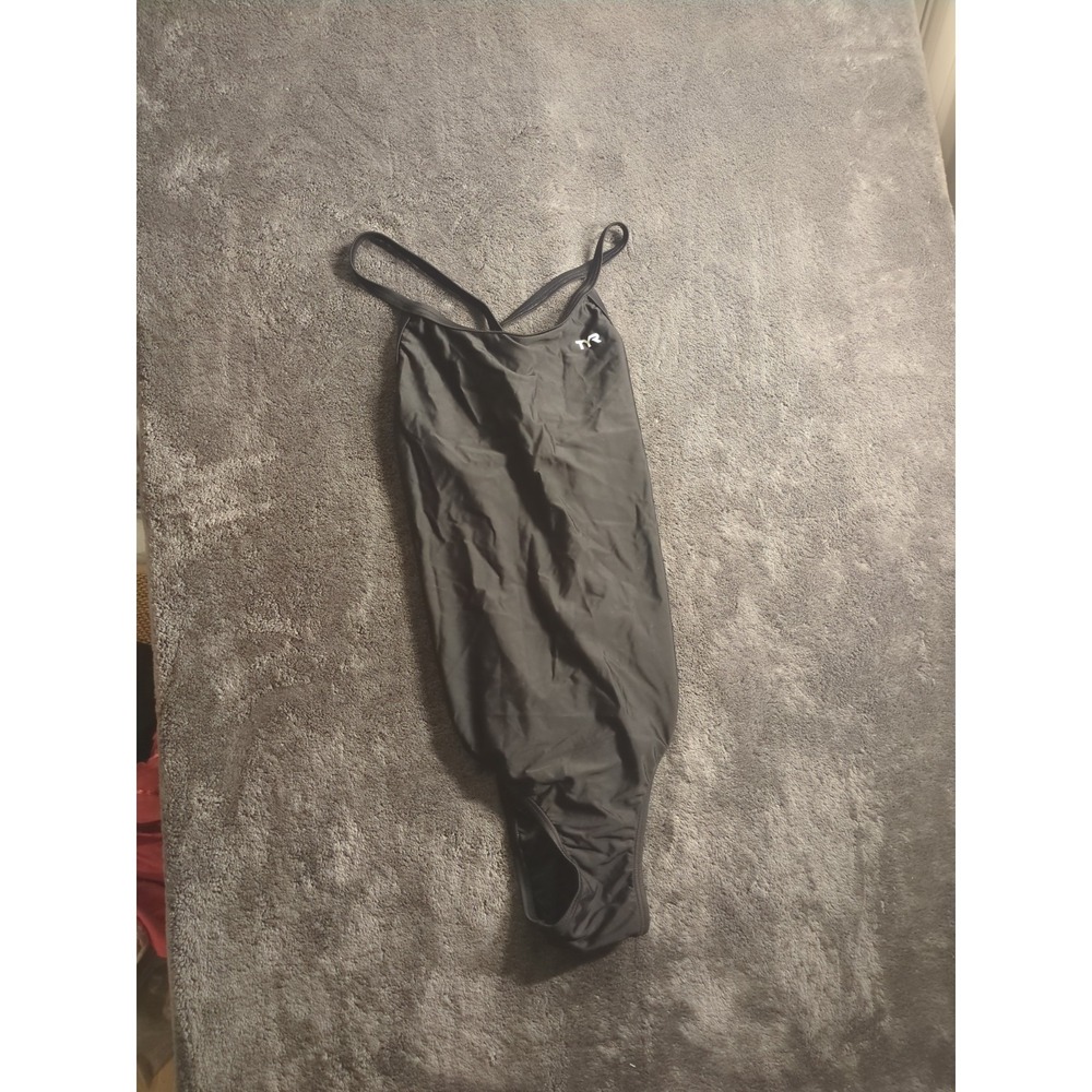 tyr swim suit one piece‎ black sz. 38 us sz 7/8